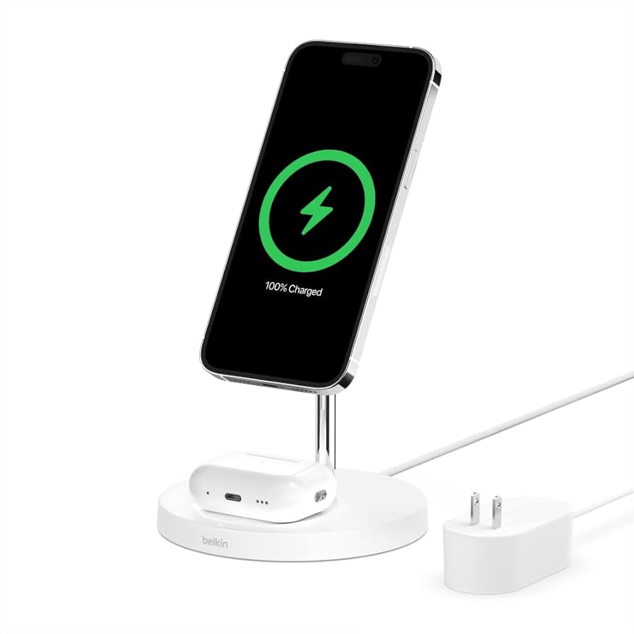 スマホアクセサリー belkin BoostCharge 2-in-1 Magnetic Belkin BoostCharge 2-in-1 Magnetic Foldable Charger - Blue